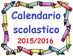 Calendario scolastico 2015/2016